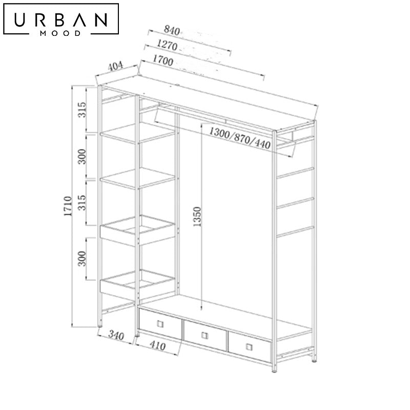 VANG Modern Open Concept Wardrobe