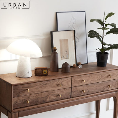 VANKA Mid Century Solid Wood Console Table