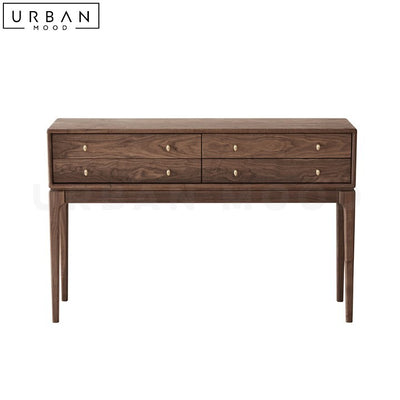 VANKA Mid Century Solid Wood Console Table