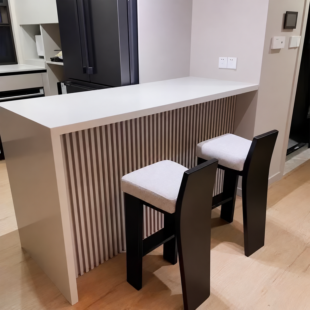 VARENI Modern Solid Wood Bar Stool - Urban Mood Singapore