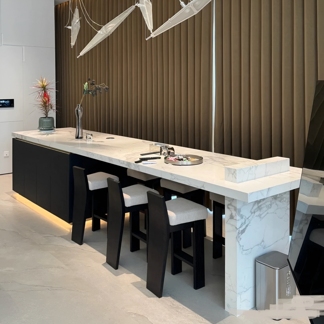VARENI Modern Solid Wood Bar Stool - Urban Mood Singapore