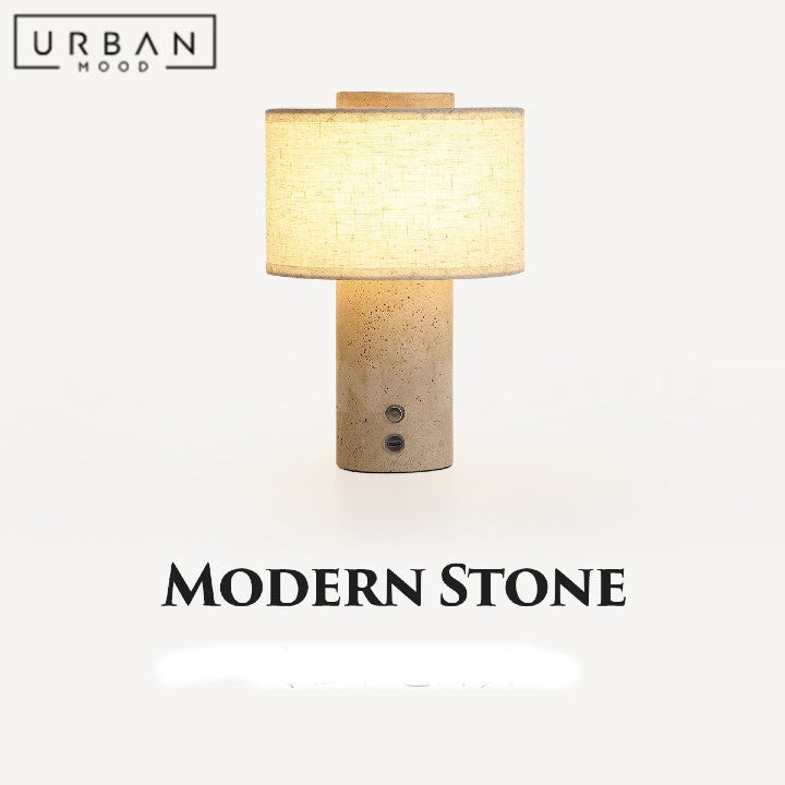 VARESE Modern Travertine Table Lamp