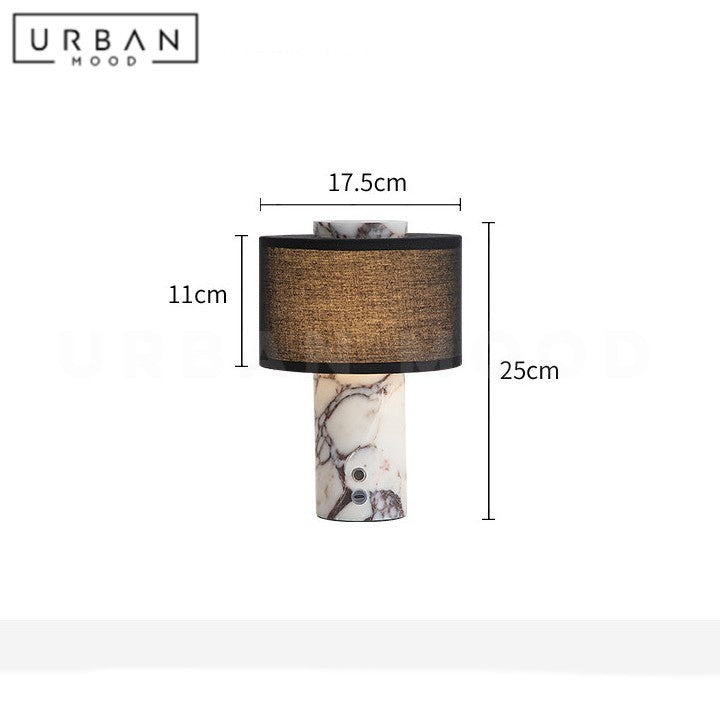 VARESE Modern Travertine Table Lamp