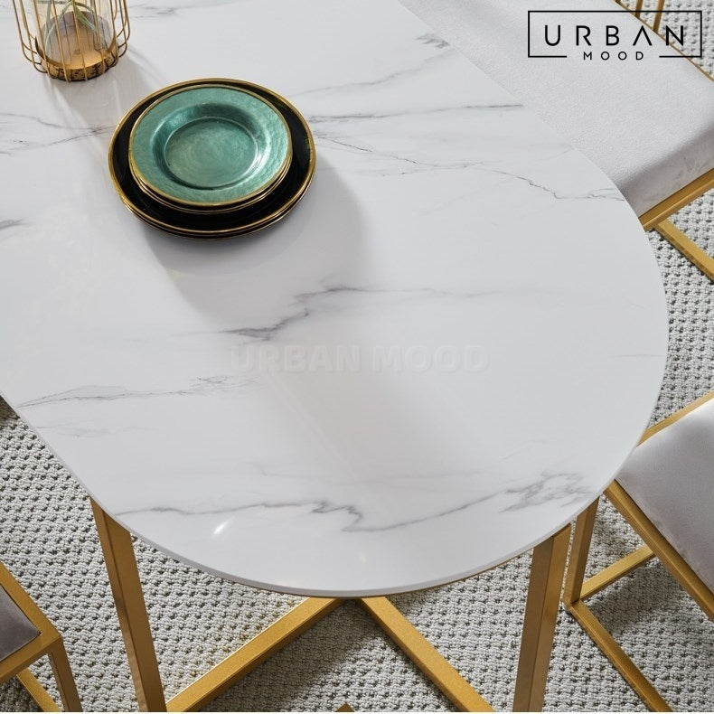 VARSE Modern Sintered Stone Dining Table Set – Urban Mood