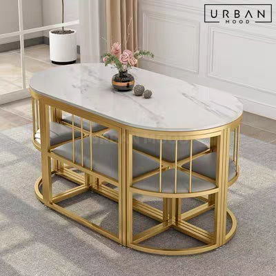 VARSE Modern Sintered Stone Dining Table Set – Urban Mood