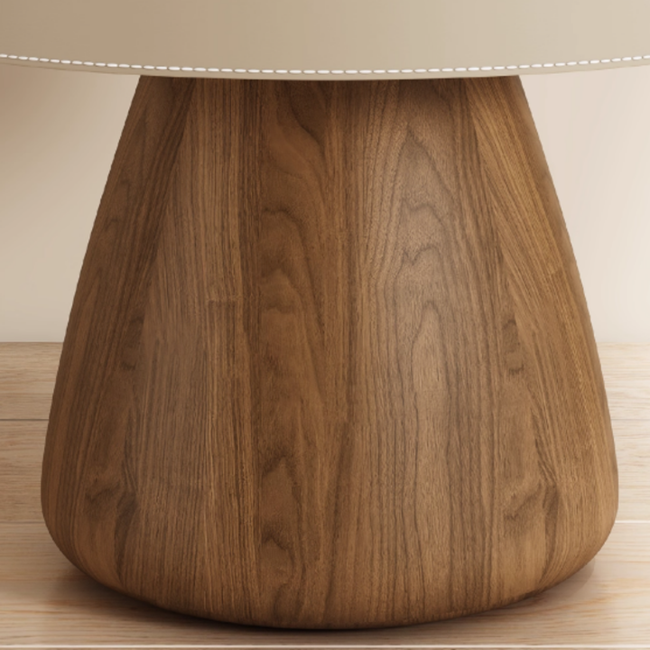 VELDRIN Modern Saddle Leather Bedside Table - Urban Mood Singapore