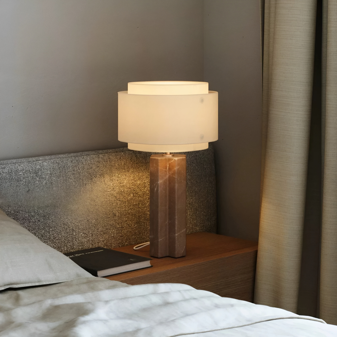 VELORA Modern Marble Table Lamp - Urban Mood Singapore