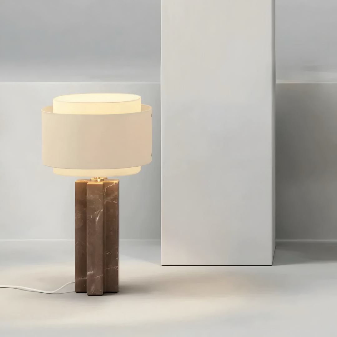 VELORA Modern Marble Table Lamp - Urban Mood Singapore