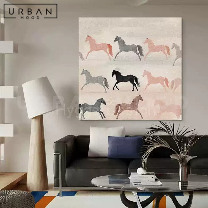 VELORIA Abstract Horse Wall Art