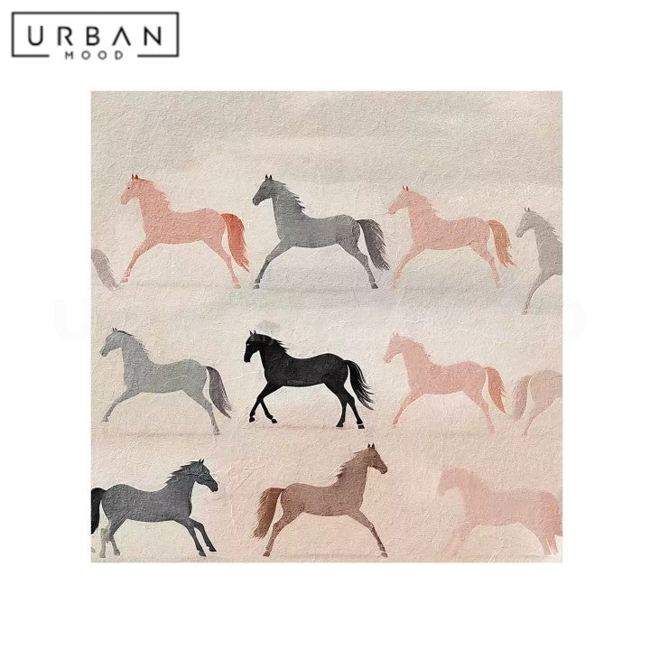 VELORIA Abstract Horse Wall Art