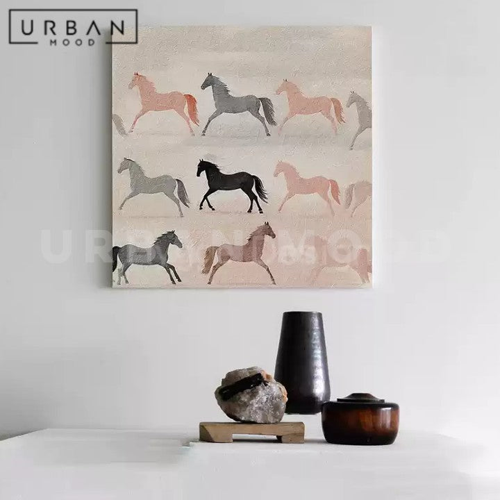 VELORIA Abstract Horse Wall Art