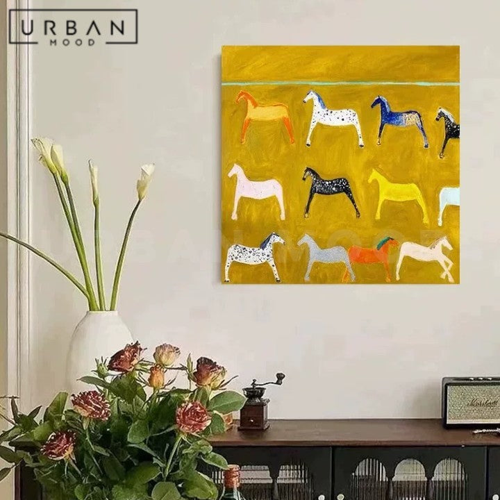 VELORIA Abstract Horse Wall Art