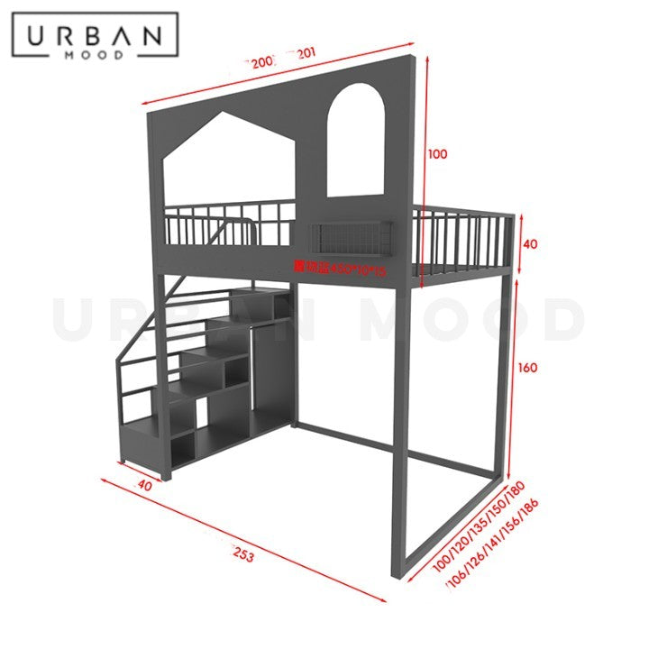 VERBECK Modern Loft Bedframe