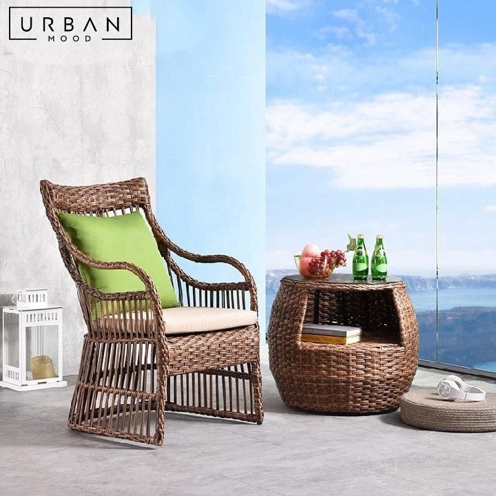 VERBURG Rattan Outdoor Lounge Chair