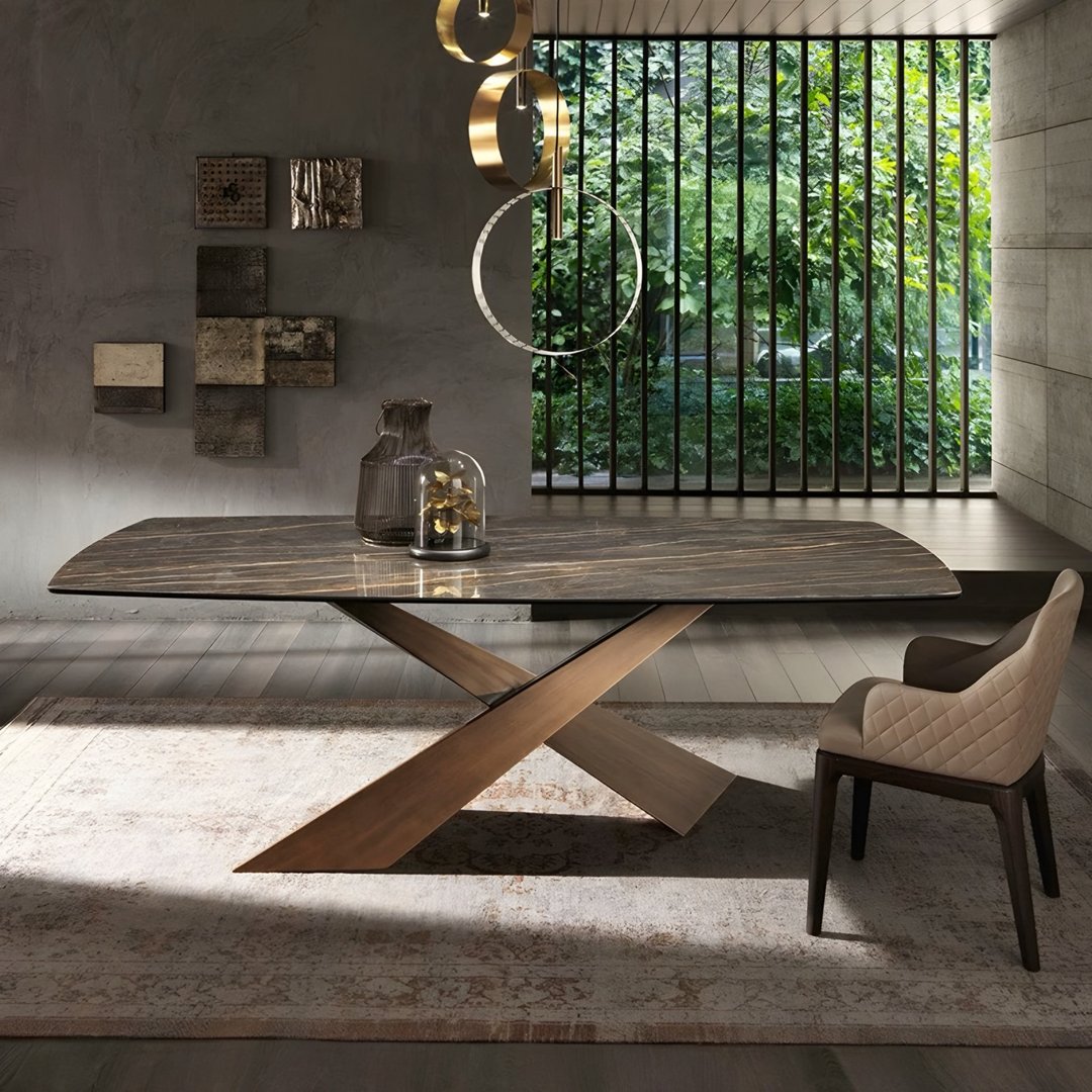 VERDANT Modern Sintered Stone Dining Table - Urban Mood Singapore