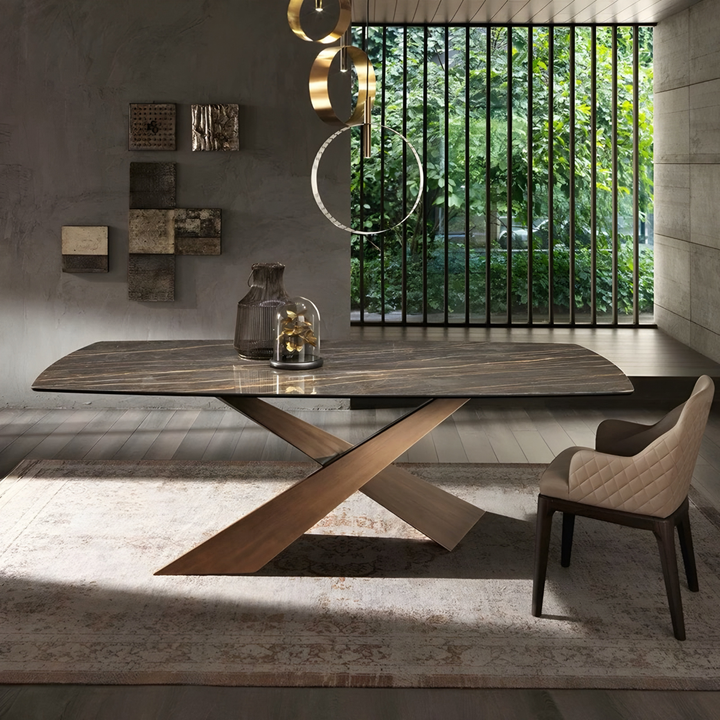 VERDANT Modern Sintered Stone Dining Table - Urban Mood Singapore