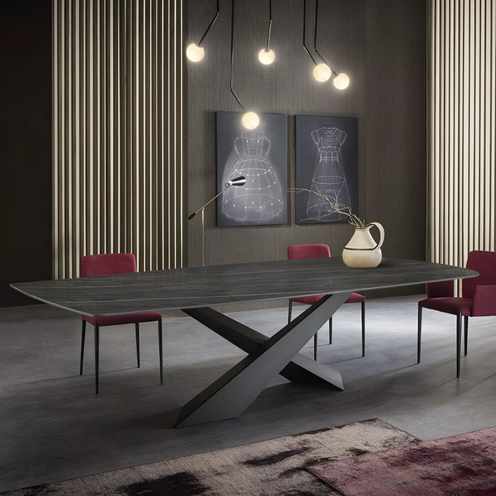 VERDANT Modern Sintered Stone Dining Table - Urban Mood Singapore