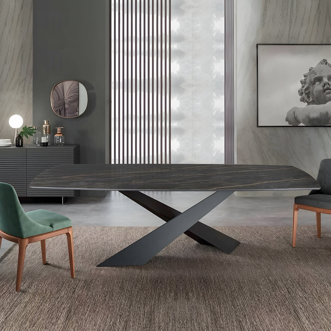 VERDANT Modern Sintered Stone Dining Table - Urban Mood Singapore