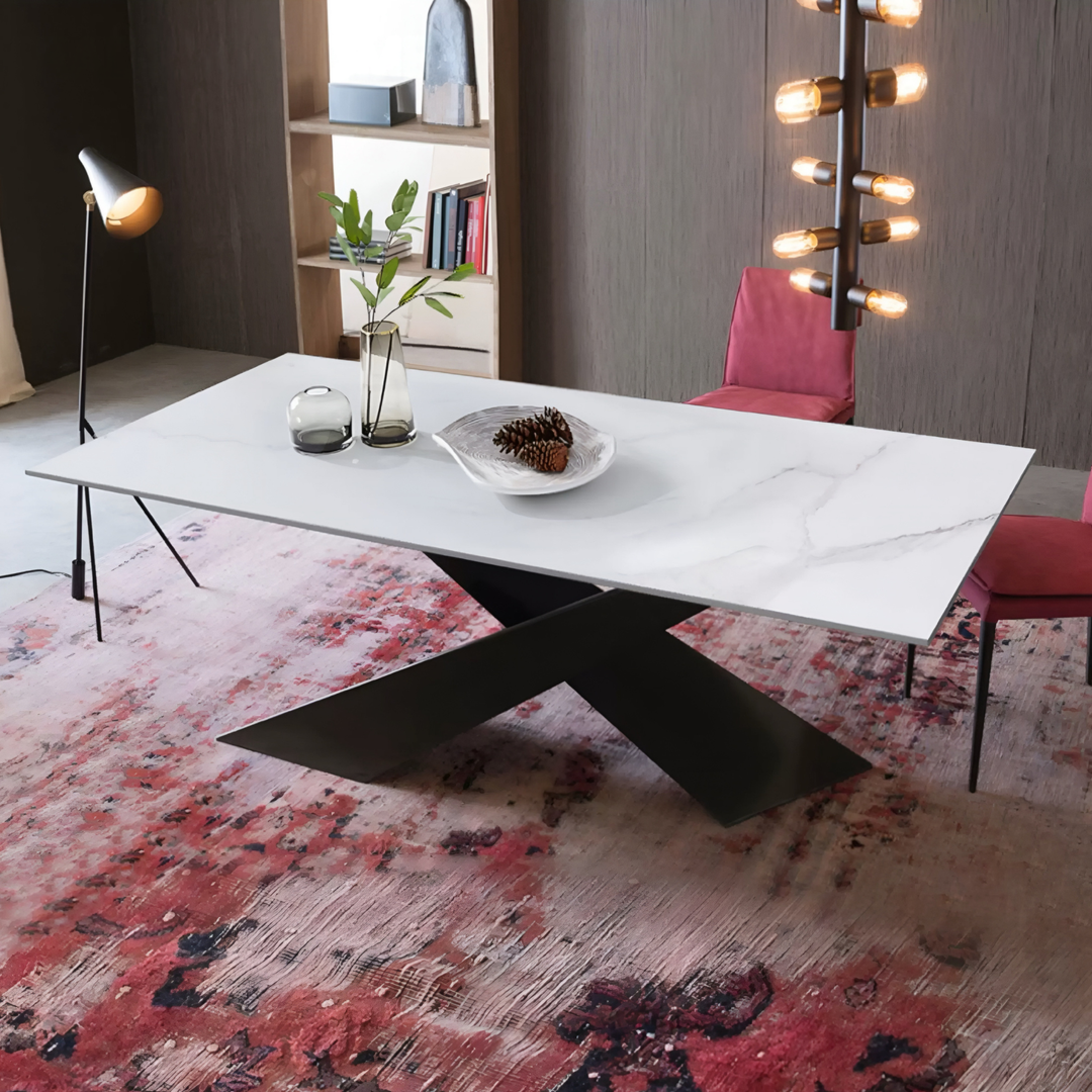 VERDANT Modern Sintered Stone Dining Table - Urban Mood Singapore