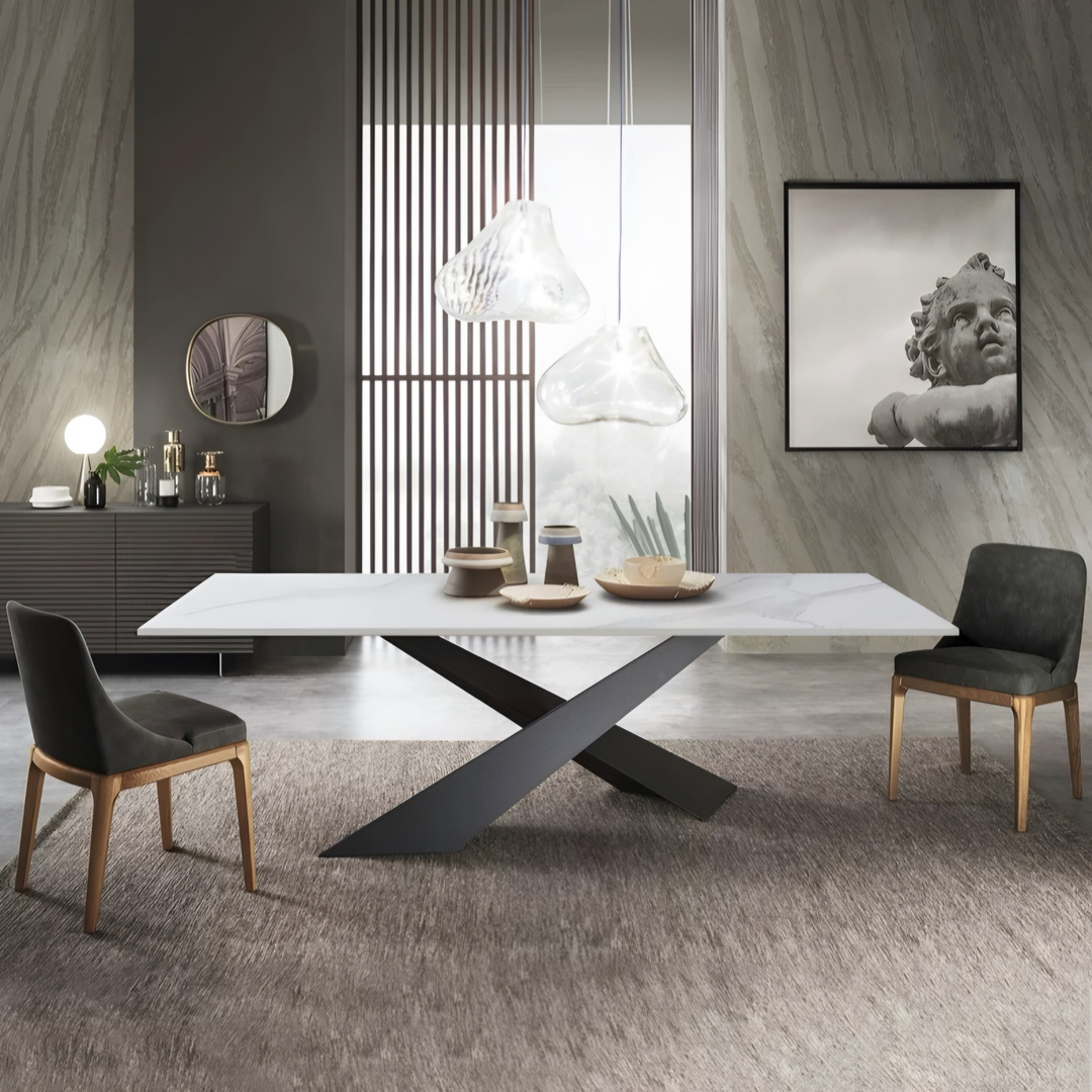 VERDANT Modern Sintered Stone Dining Table - Urban Mood Singapore