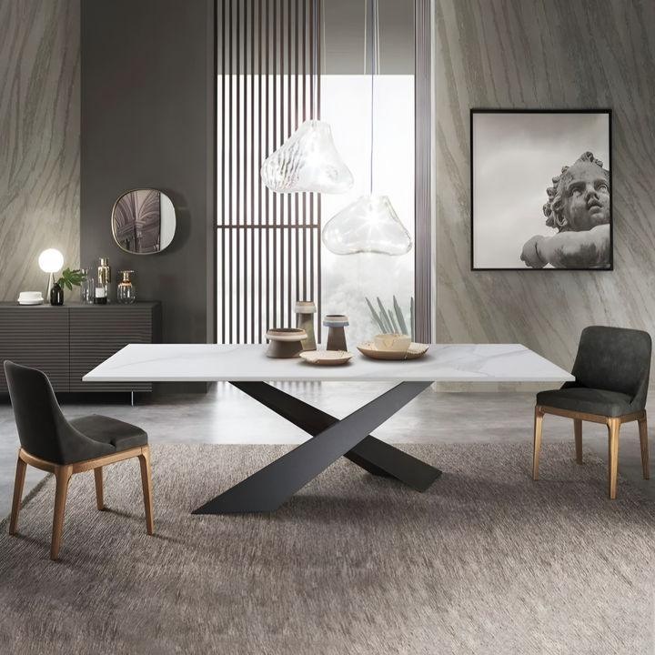 VERDANT Modern Sintered Stone Dining Table - Urban Mood Singapore