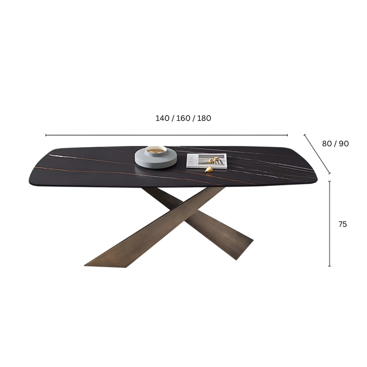 VERDANT Modern Sintered Stone Dining Table - Urban Mood Singapore
