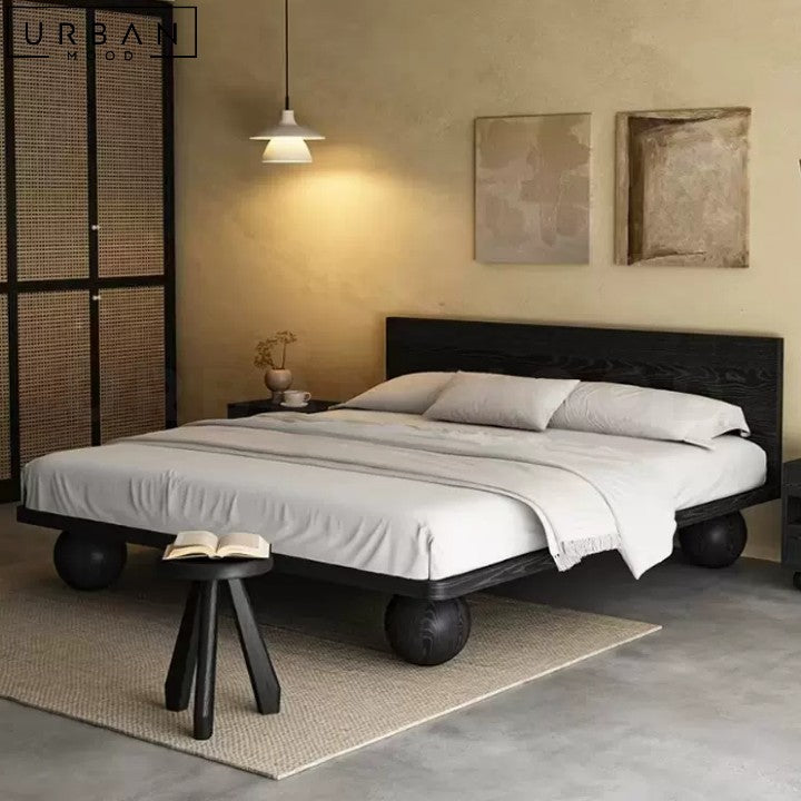 RUSKY Japandi Solid Wood Bedframe