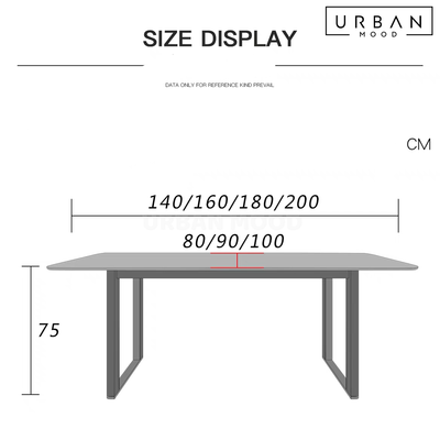 VERVIA Modern Sintered Stone Dining Table