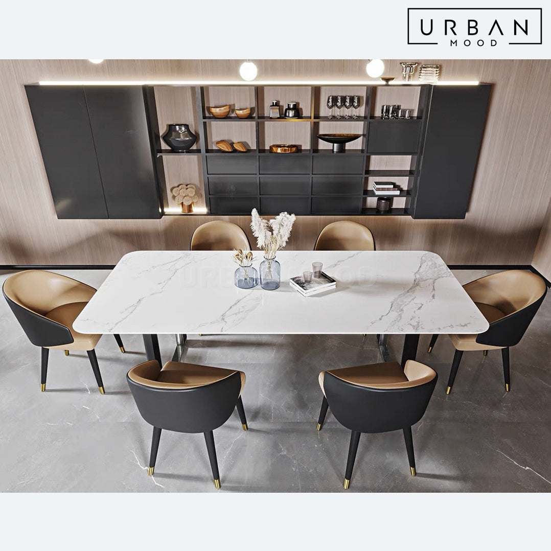 VERVIA Modern Sintered Stone Dining Table – Urban Mood