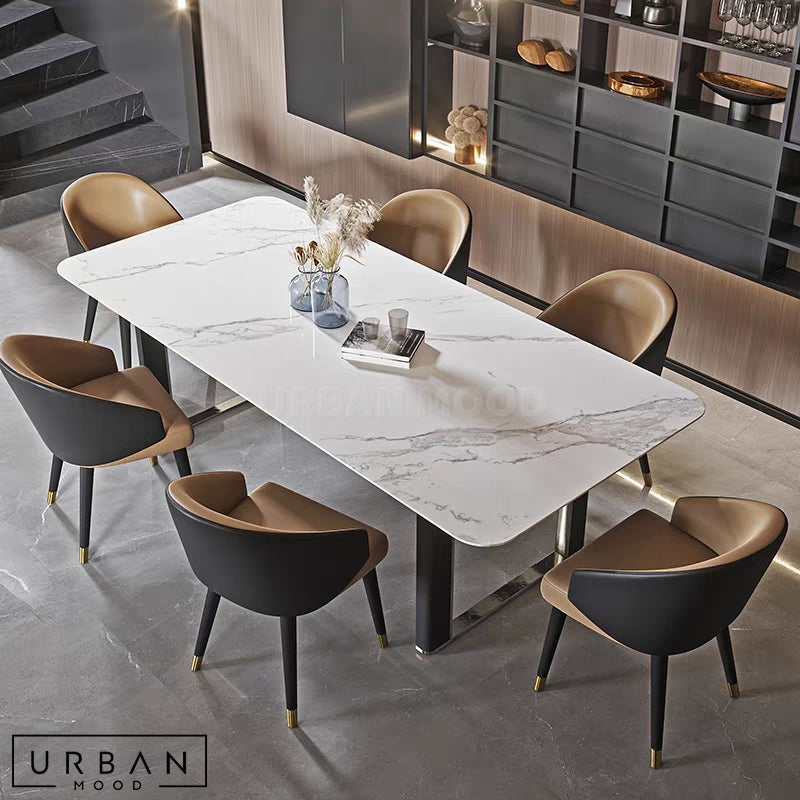 VERVIA Modern Sintered Stone Dining Table – Urban Mood