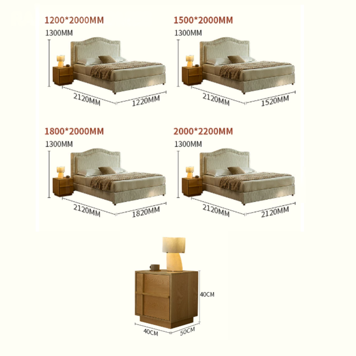 VESKA Victorian Fabric Bedframe - Urban Mood Singapore