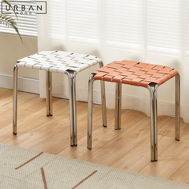 VIAENE Modern Leather Stool