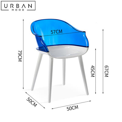 VIENE Modern Acrylic Dining Chair