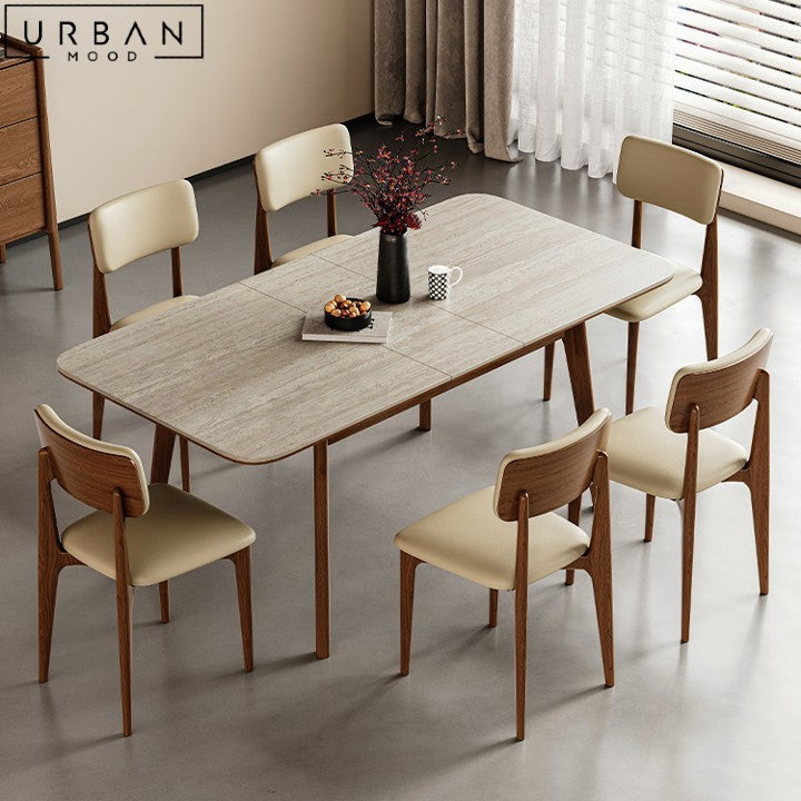 CANE Modern Extendable Sintered Stone Dining Table