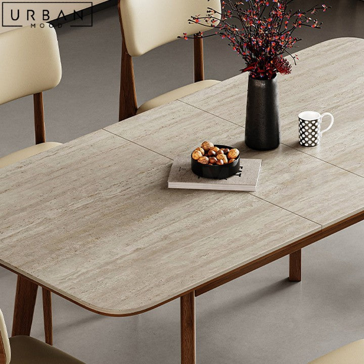 CANE Modern Extendable Sintered Stone Dining Table