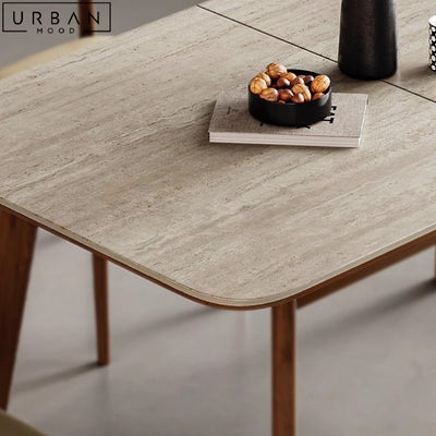 CANE Modern Extendable Sintered Stone Dining Table