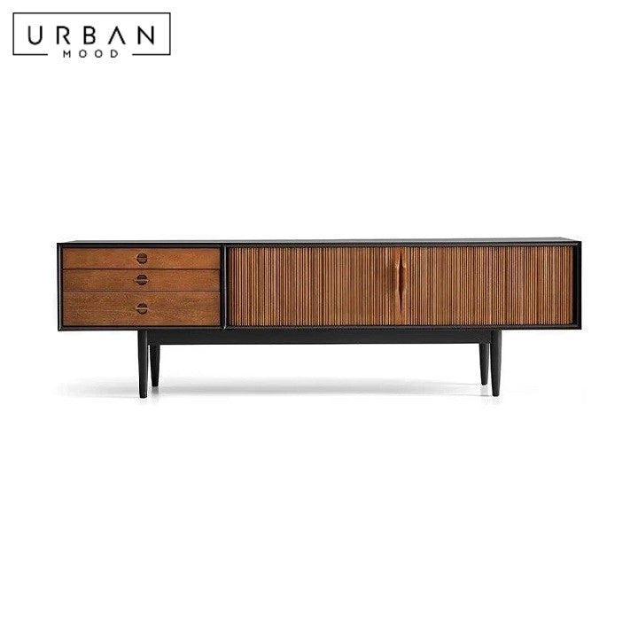 VILLAL Modern Solid Wood TV Console