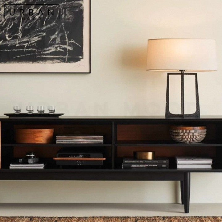 VILLAL Modern Solid Wood TV Console