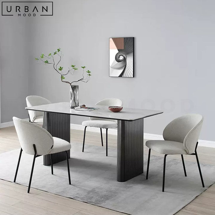 VILLENE Modern Fabric Dining Chair