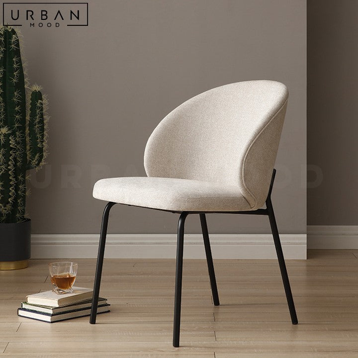 VILLENE Modern Fabric Dining Chair