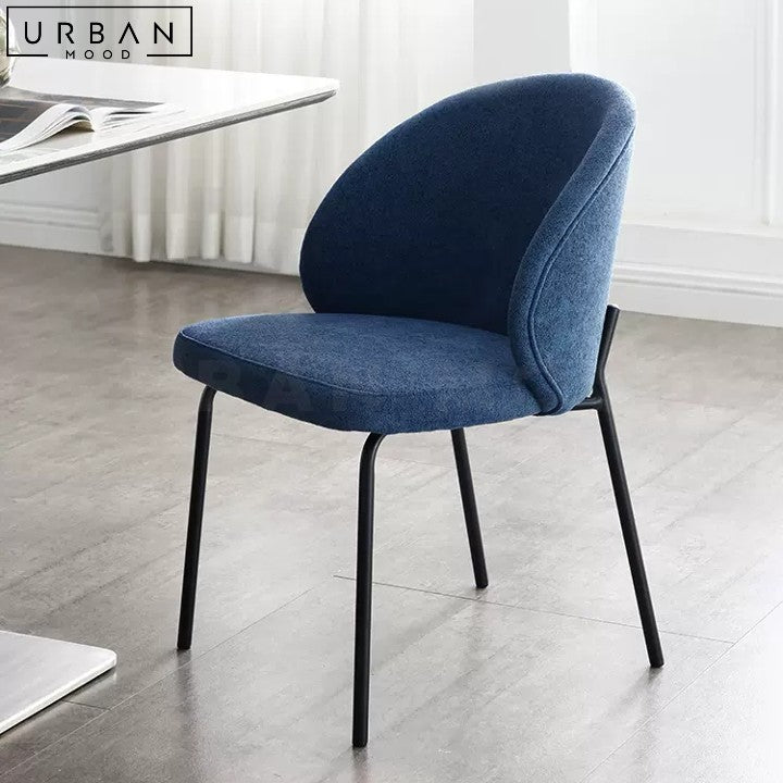 VILLENE Modern Fabric Dining Chair