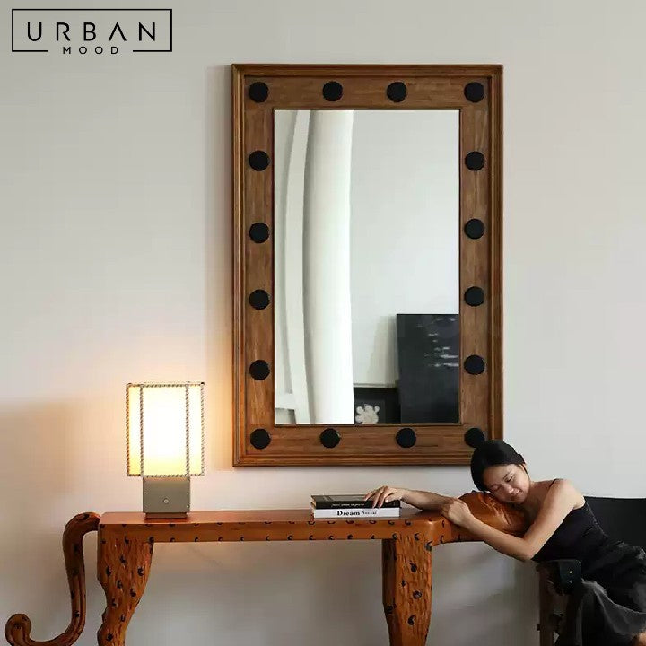 VINKA Aesop Solid Wood Wall Mirror