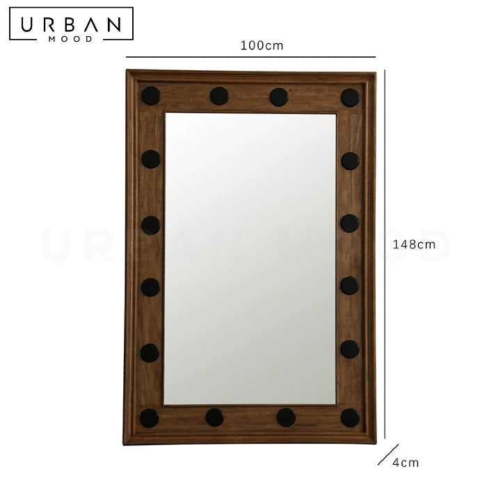 VINKA Aesop Solid Wood Wall Mirror