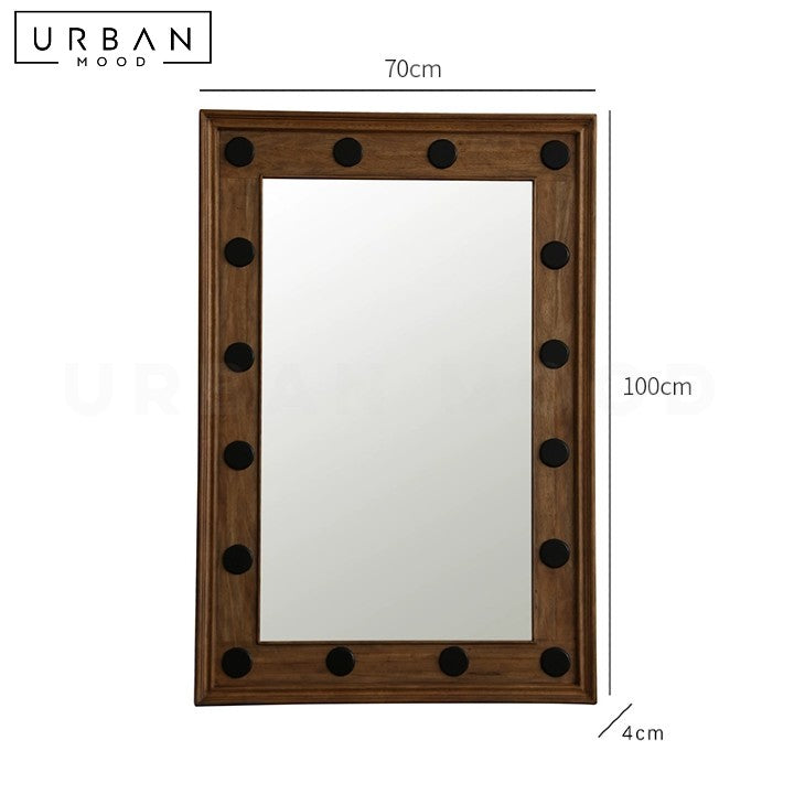 VINKA Aesop Solid Wood Wall Mirror