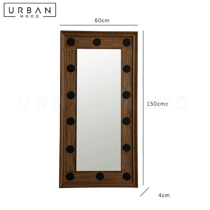 VINKA Aesop Solid Wood Wall Mirror