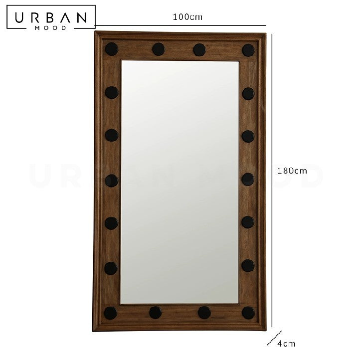VINKA Aesop Solid Wood Wall Mirror