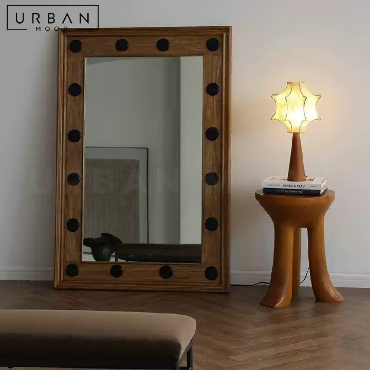 VINKA Aesop Solid Wood Wall Mirror