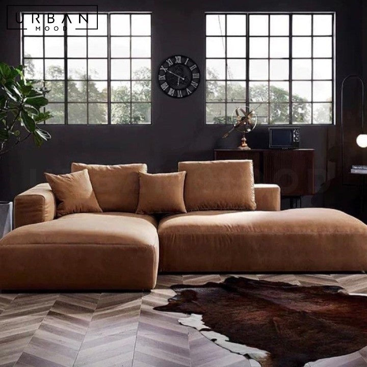 VANTAGE Sectional Leather Sofa (Scratch-Resistant)