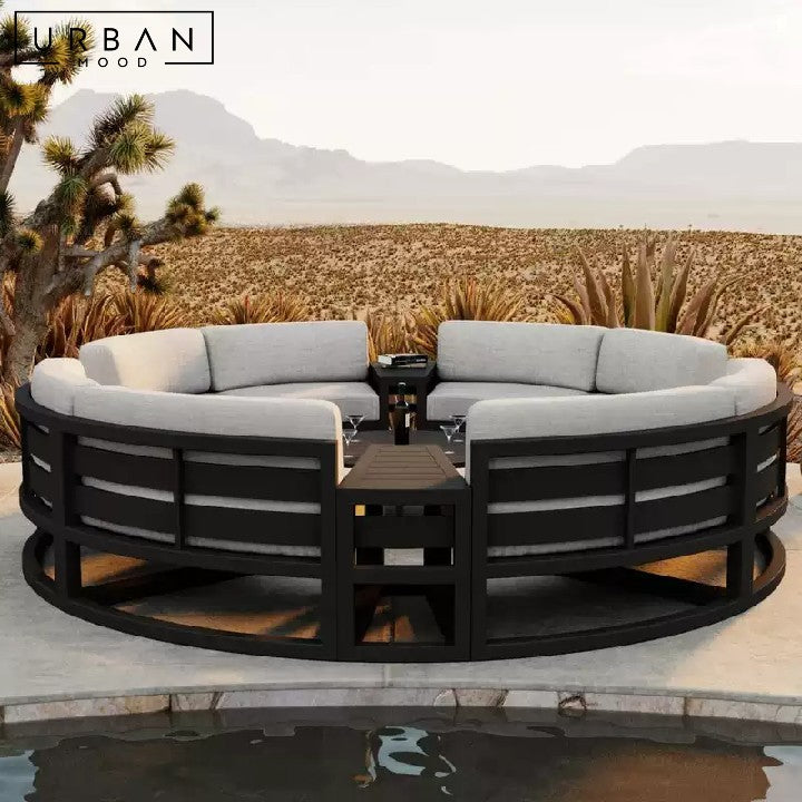 VIOLETTE Modern Fabric Outdoor Sofa