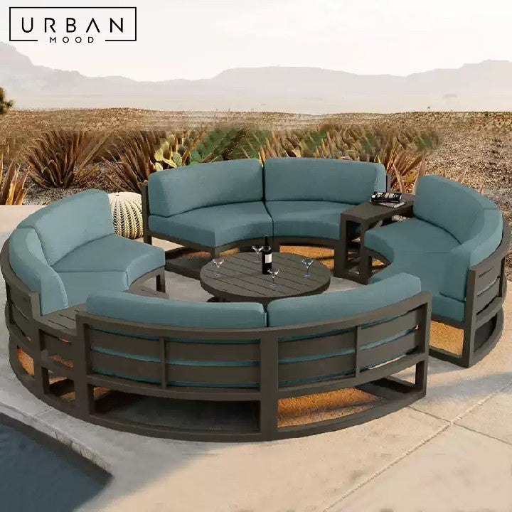 VIOLETTE Modern Fabric Outdoor Sofa